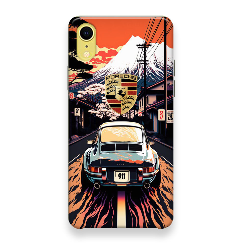 Porsche Japanese Art View iPhone XR Case