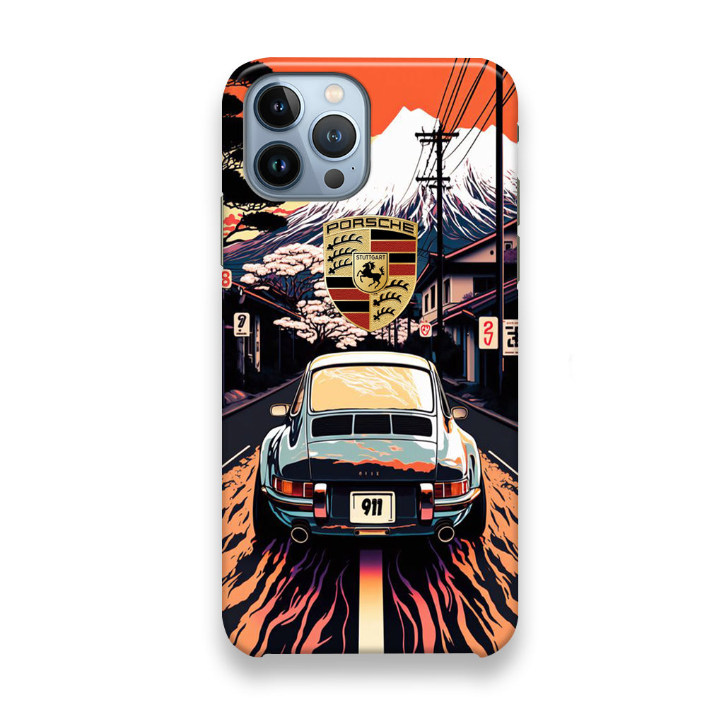 Porsche Japanese Art View iPhone 13 Pro Case