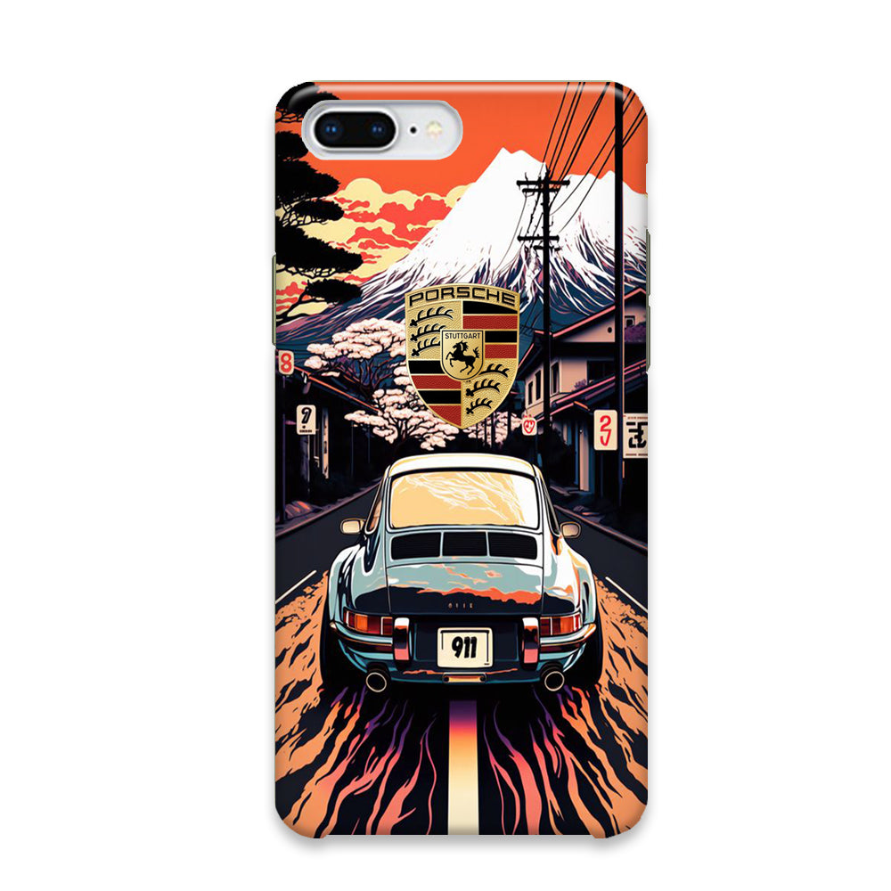 Porsche Japanese Art View iPhone 8 Plus Case