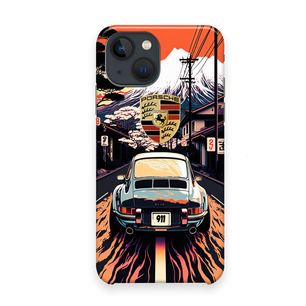 Porsche Japanese Art View iPhone 13 Case