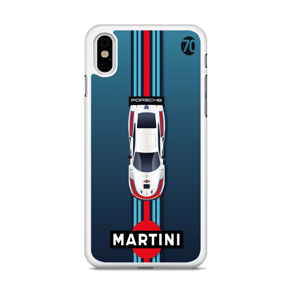 Porsche Martini Team Wall iPhone X Case