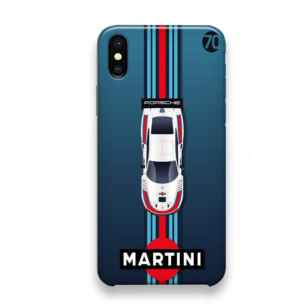 Porsche Martini Team Wall iPhone X Case