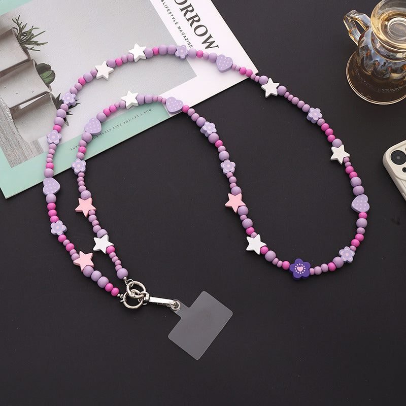 AcrylicPearl Phone Charm Lanyard