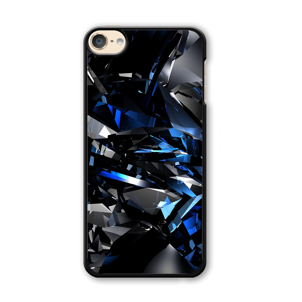 3D Black Blue Crysta iPod Touch 6 Case - Octracase