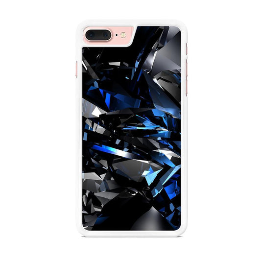 3D Black Blue Crystal  iPhone 8 Plus Case - Octracase