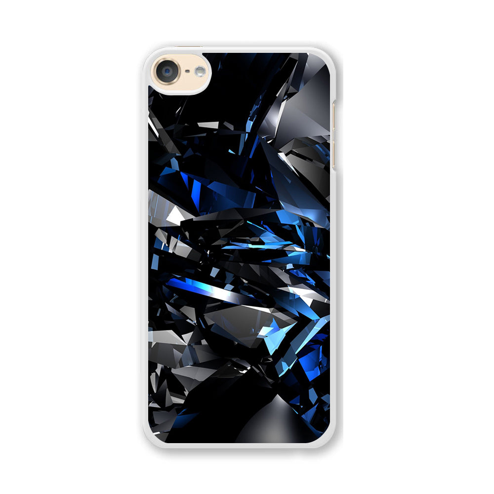 3D Black Blue Crysta iPod Touch 6 Case - Octracase