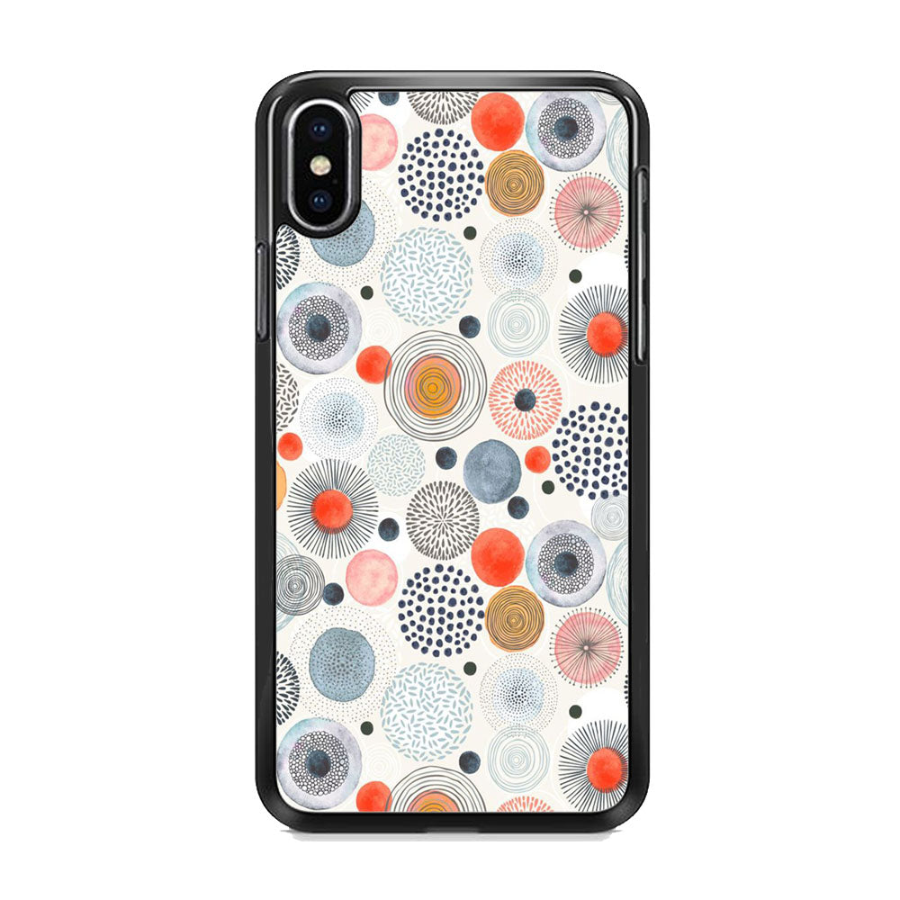 Abstrack Each Colour Polkadot iPhone X Case