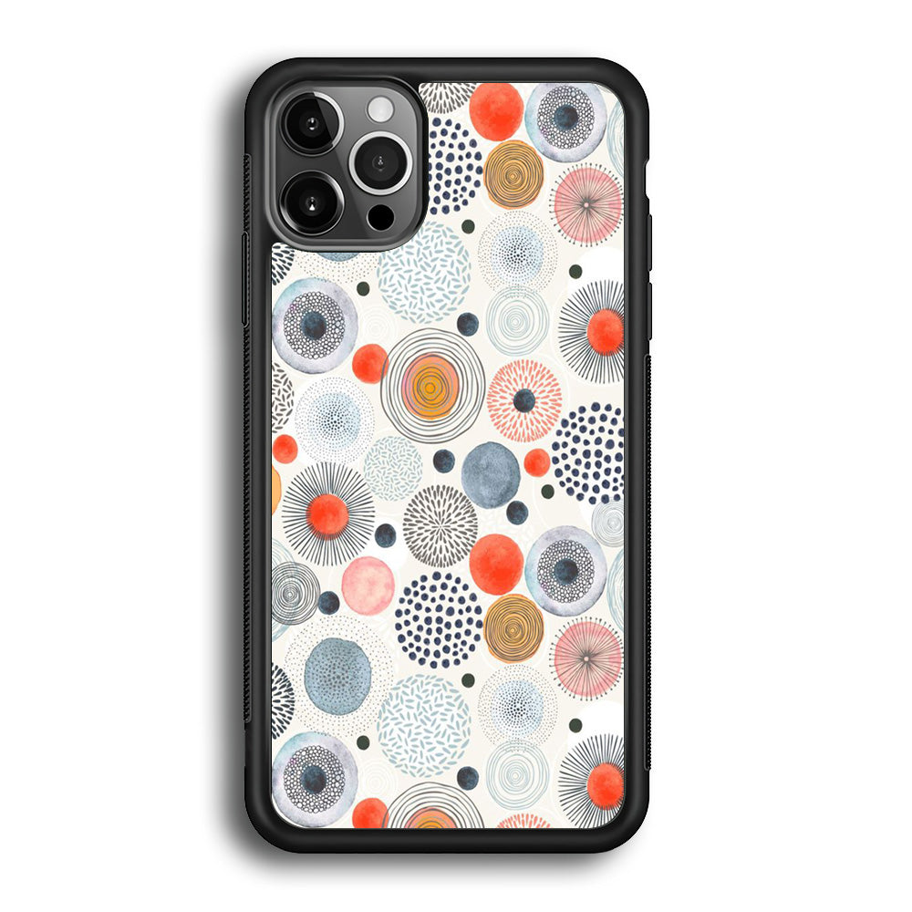 Abstrack Each Colour Polkadot iPhone 12 Pro Case - Octracase