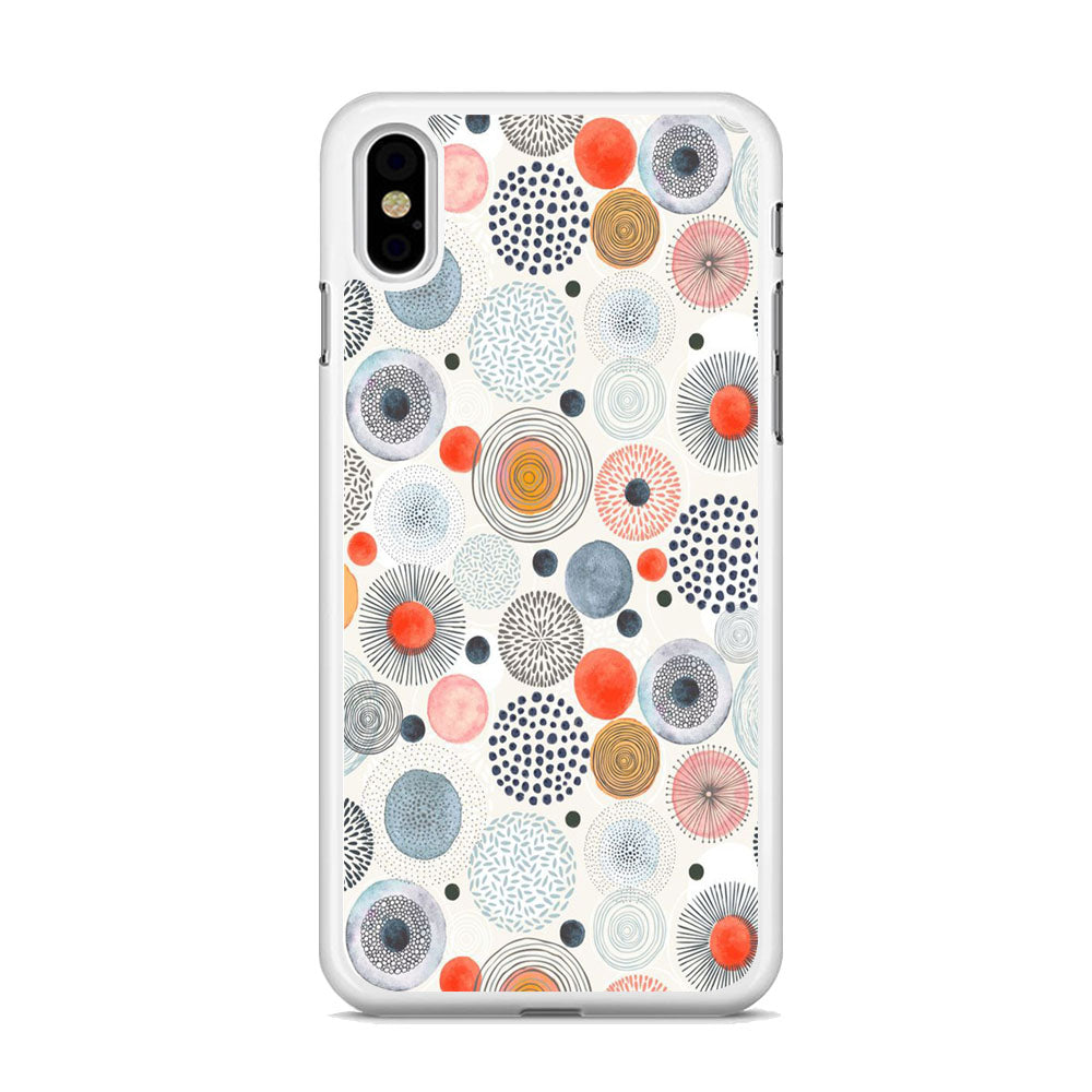 Abstrack Each Colour Polkadot iPhone X Case