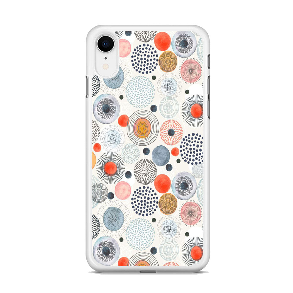 Abstrack Each Colour Polkadot iPhone XR Case