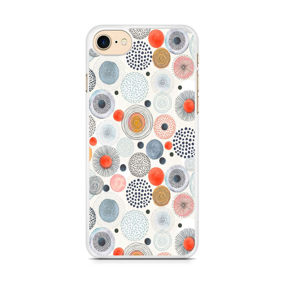 Abstrack Each Colour Polkadot iPhone 8 Case