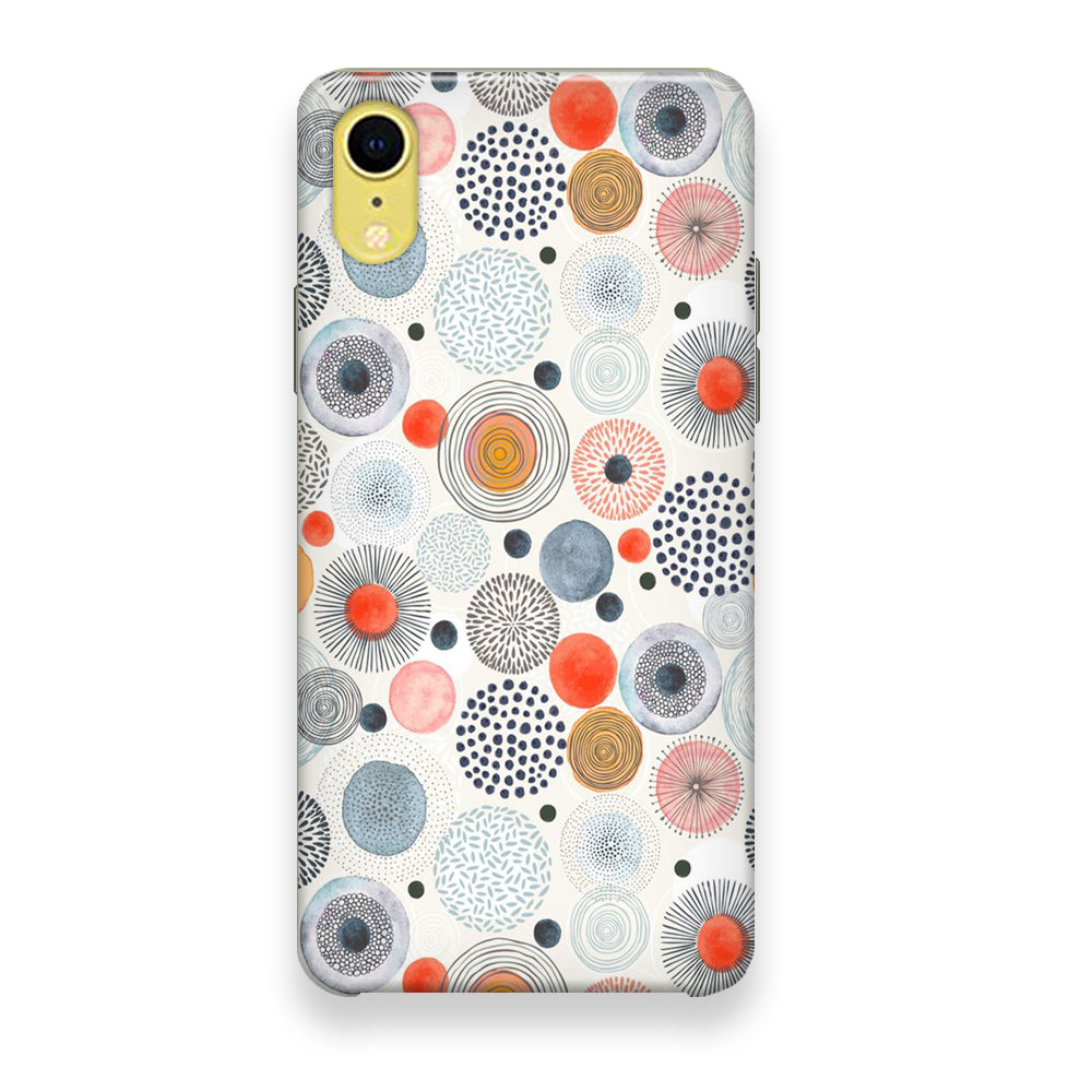 Abstrack Each Colour Polkadot iPhone XR Case