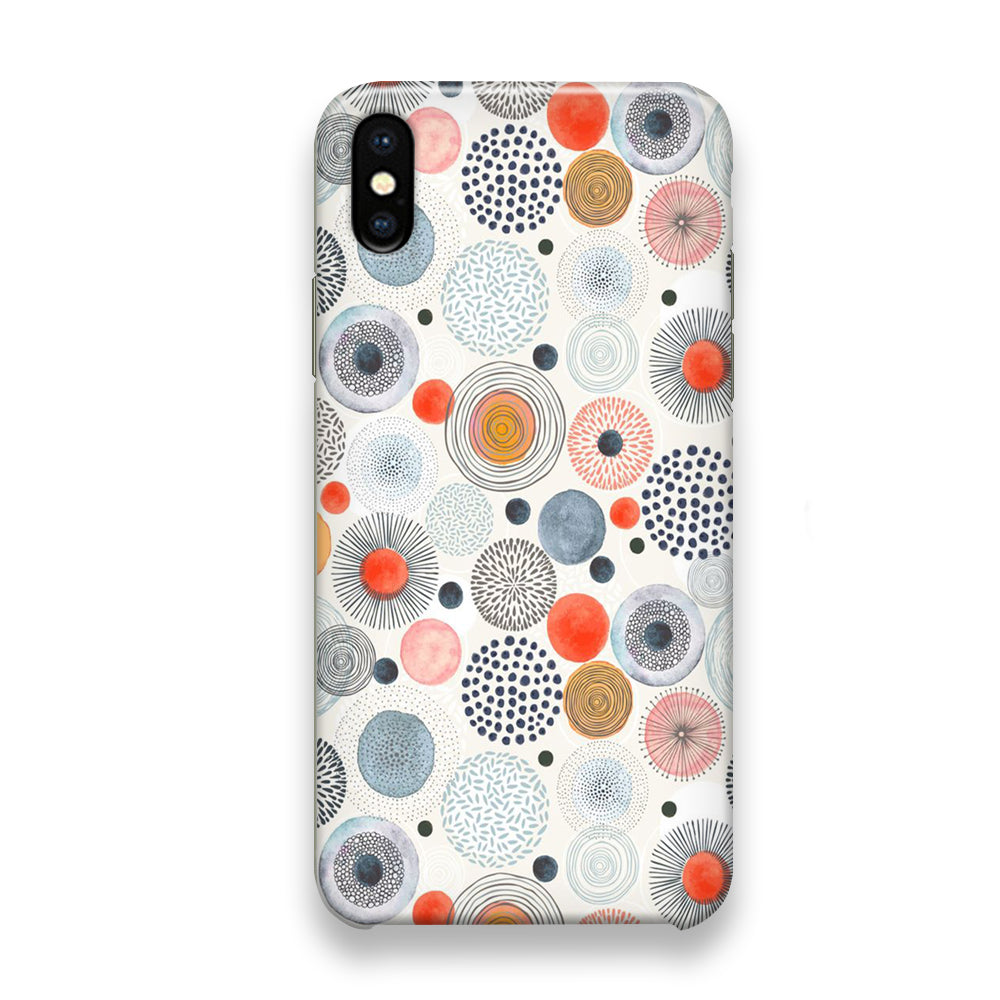 Abstrack Each Colour Polkadot iPhone Xs Case