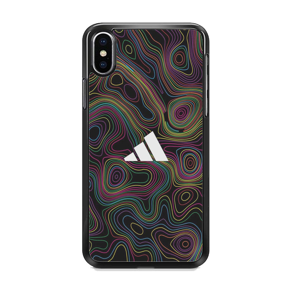 Adidas Art Neon Cable iPhone Xs Case