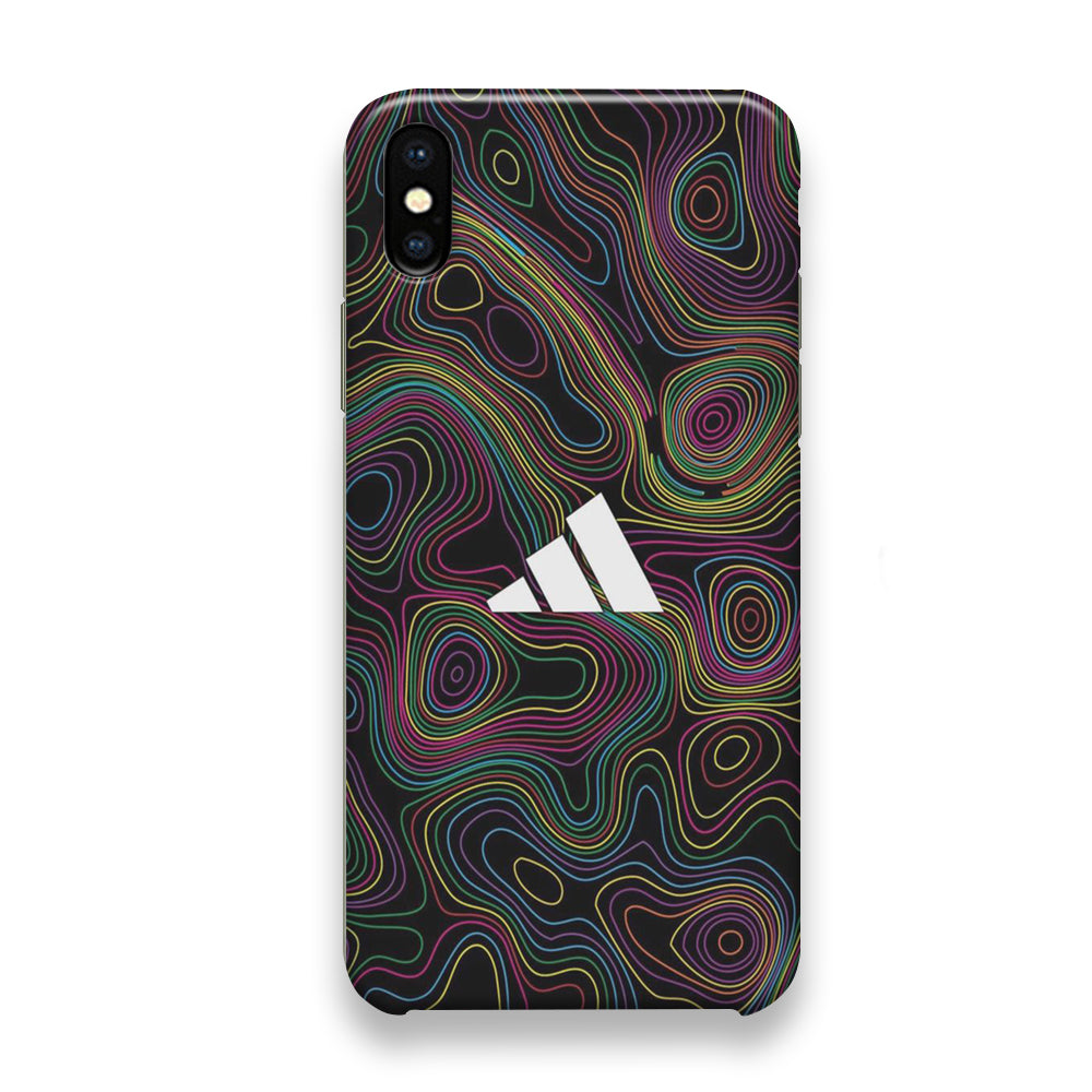 Adidas Art Neon Cable iPhone Xs Case