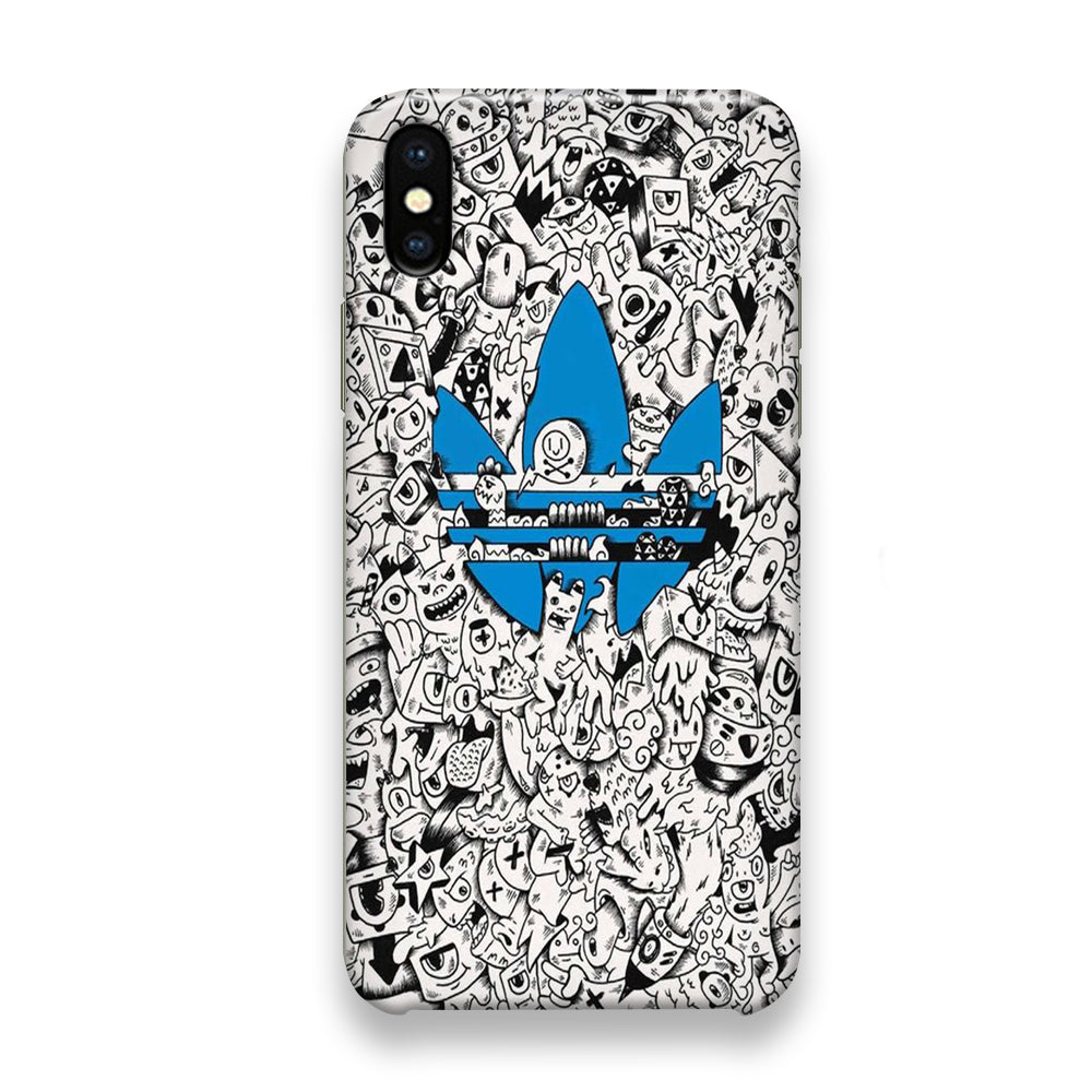 Adidas Doodle Art Monster iPhone Xs Case