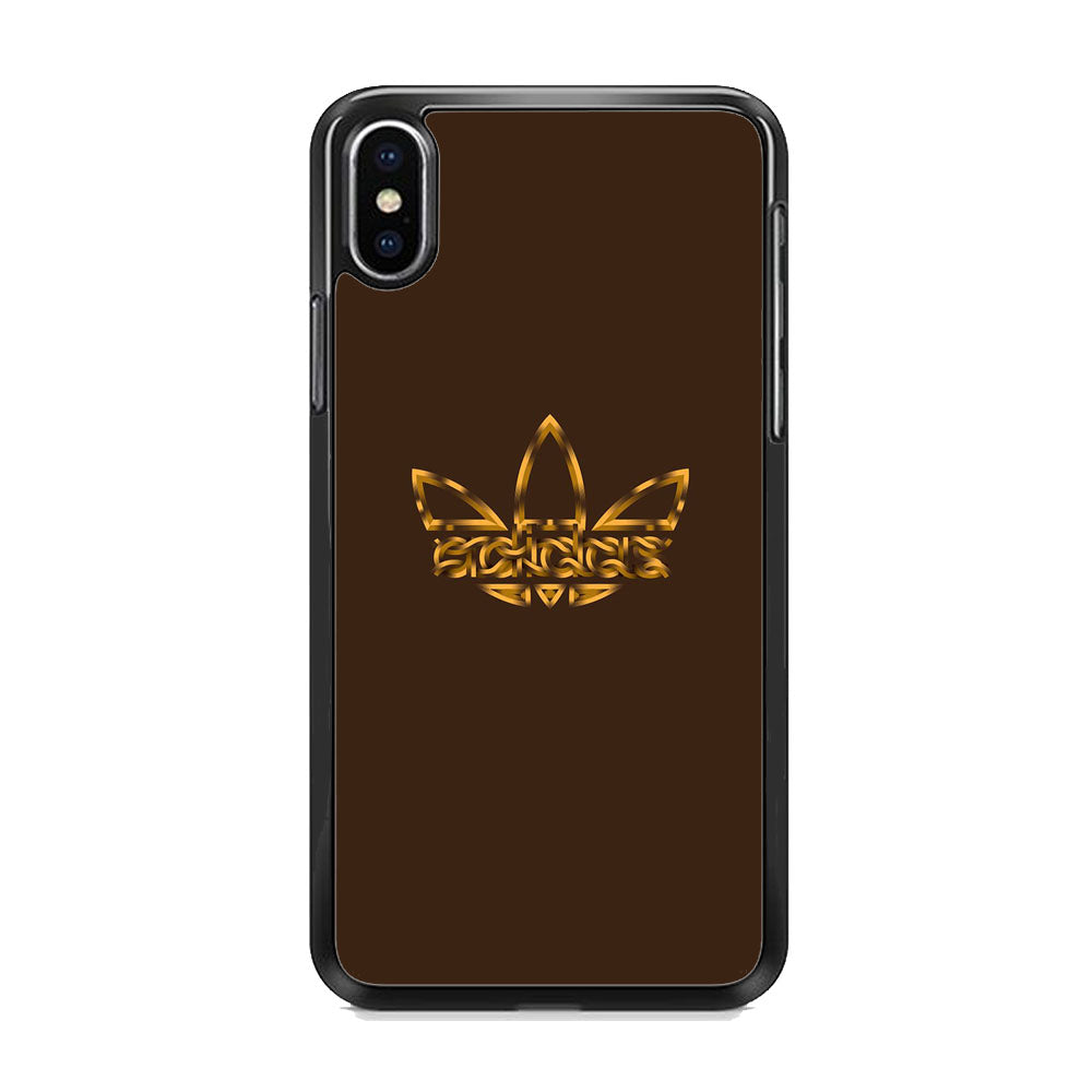 Adidas Royal Gold Chocolate iPhone Xs Case