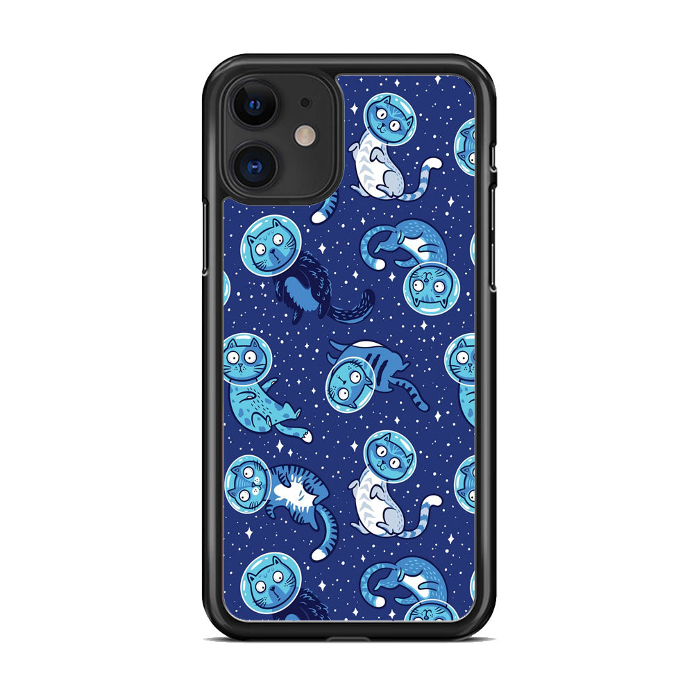 Animal Astronauts Cat in Blue iPhone 11 Case - Octracase