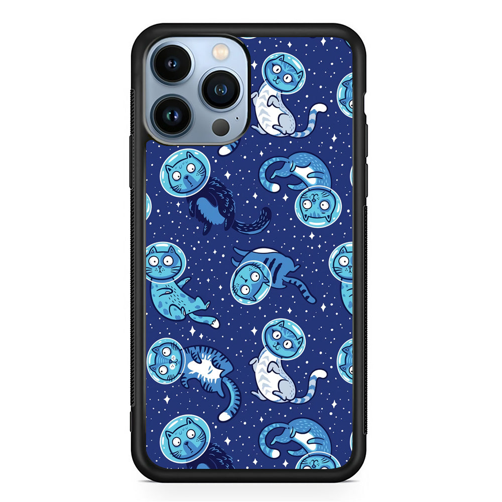 Animal Astronauts Cat in Blue iPhone 13 Pro Max Case - Octracase