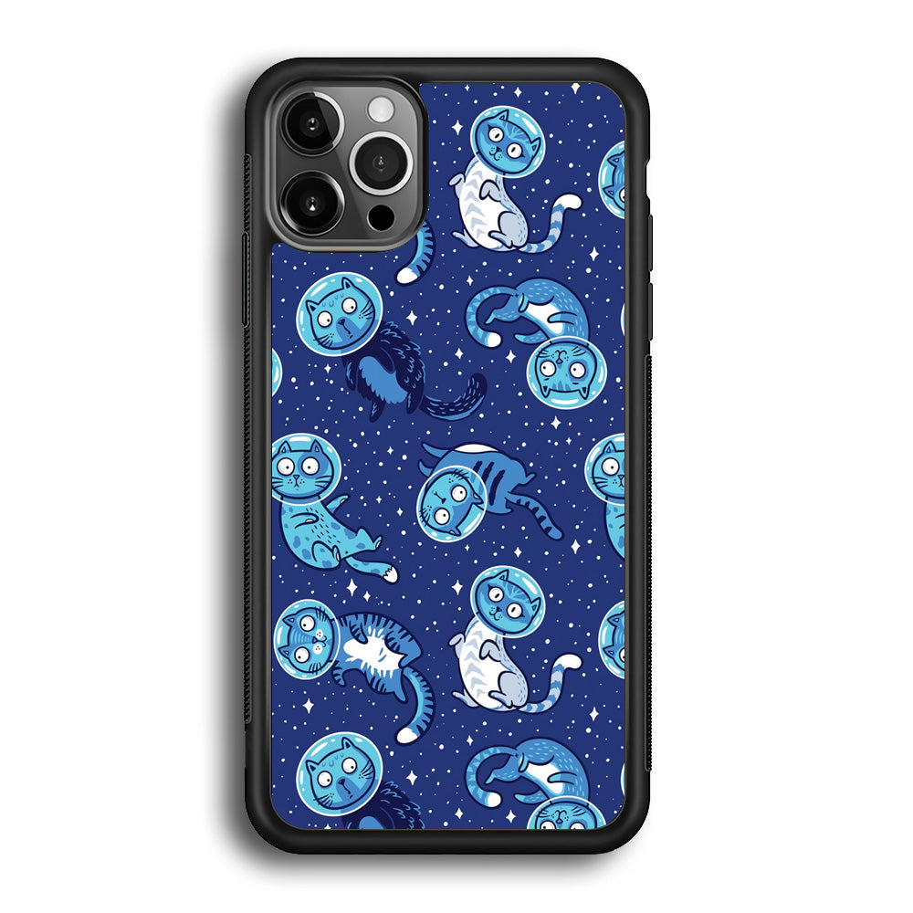 Animal Astronauts Cat in Blue iPhone 12 Pro Max Case - Octracase