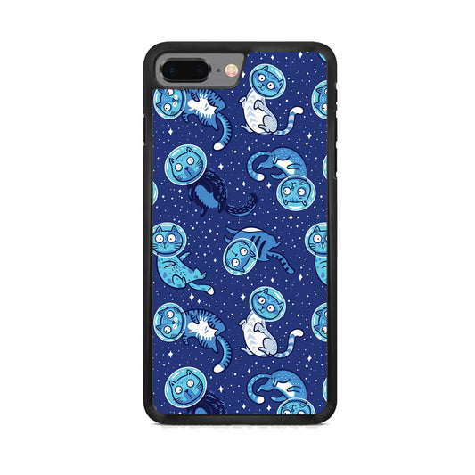 Animal Astronauts Cat in Blue iPhone 8 Plus Case