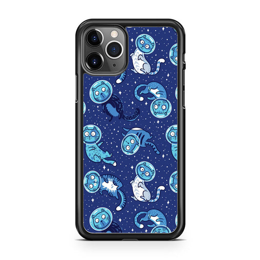 Animal Astronauts Cat in Blue iPhone 11 Pro Case