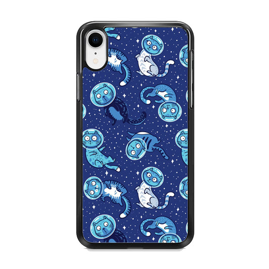 Animal Astronauts Cat in Blue iPhone XR Case