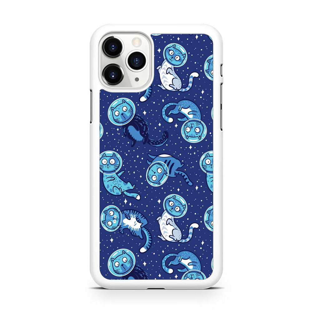 Animal Astronauts Cat in Blue iPhone 11 Pro Case