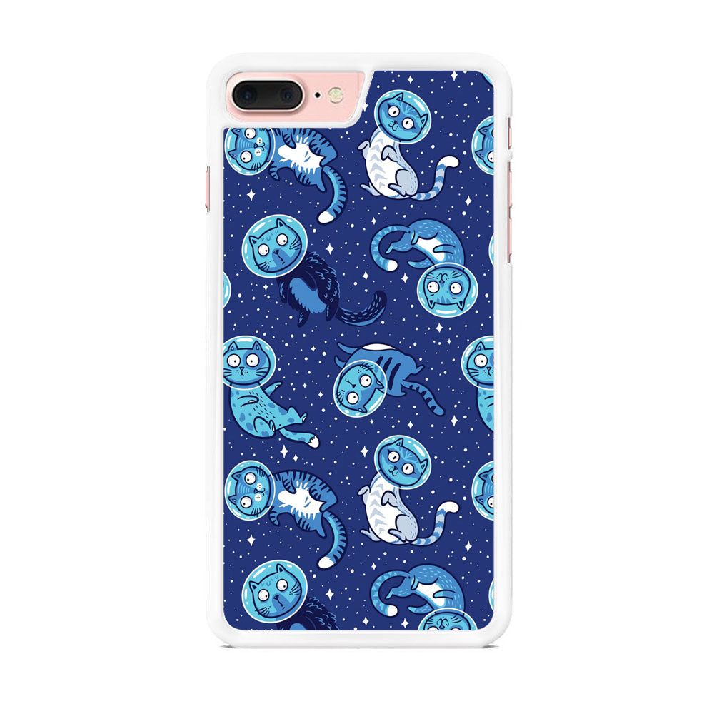 Animal Astronauts Cat in Blue iPhone 8 Plus Case