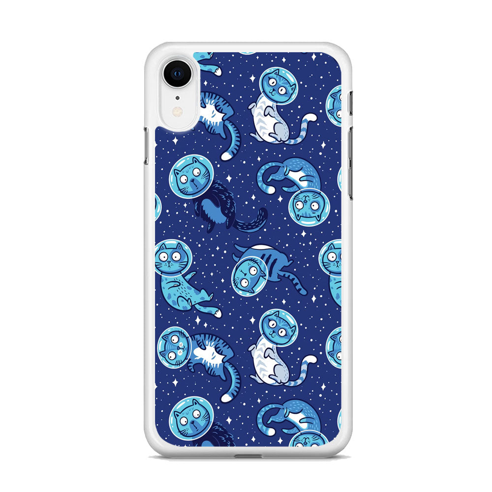 Animal Astronauts Cat in Blue iPhone XR Case