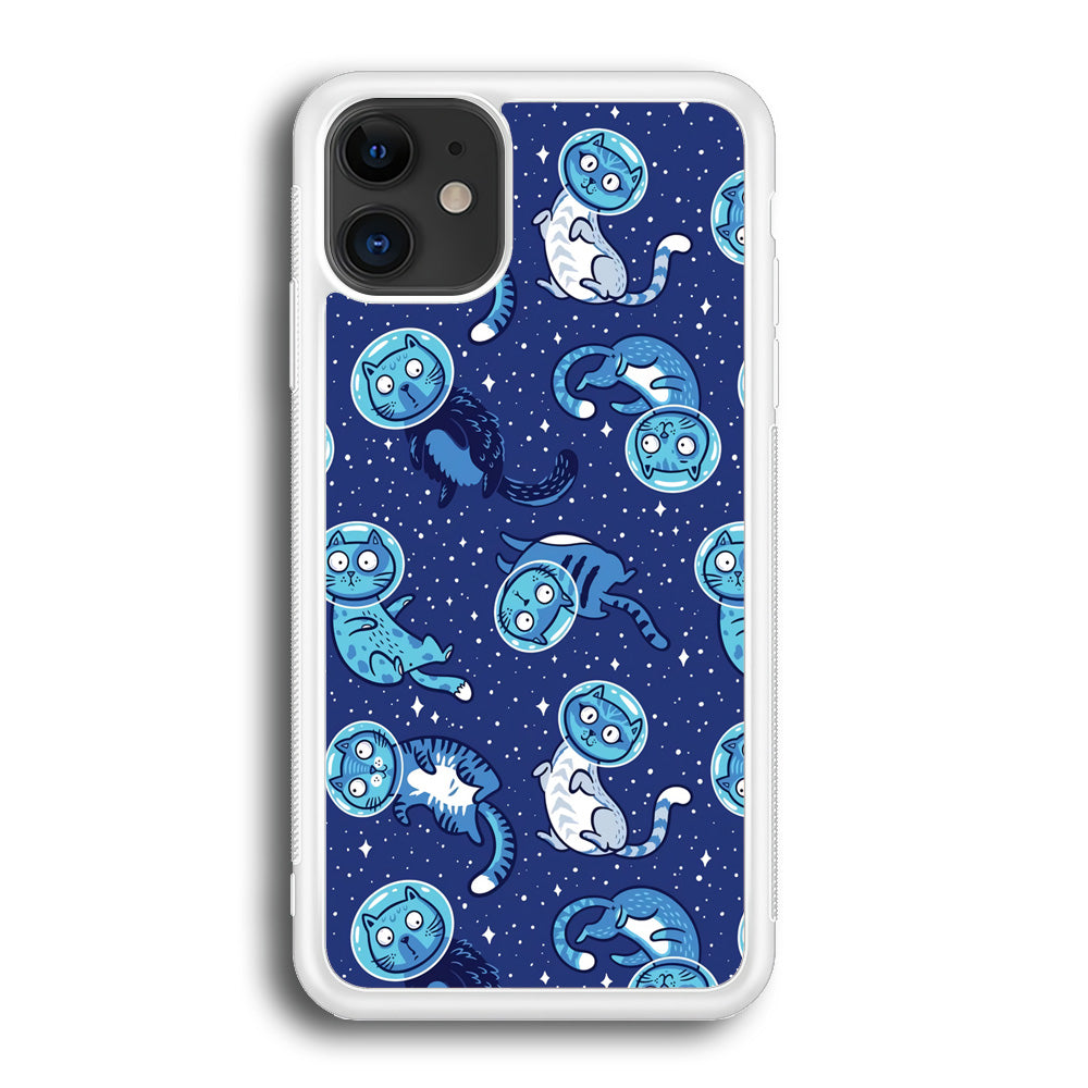 Animal Astronauts Cat in Blue iPhone 12 Case - Octracase