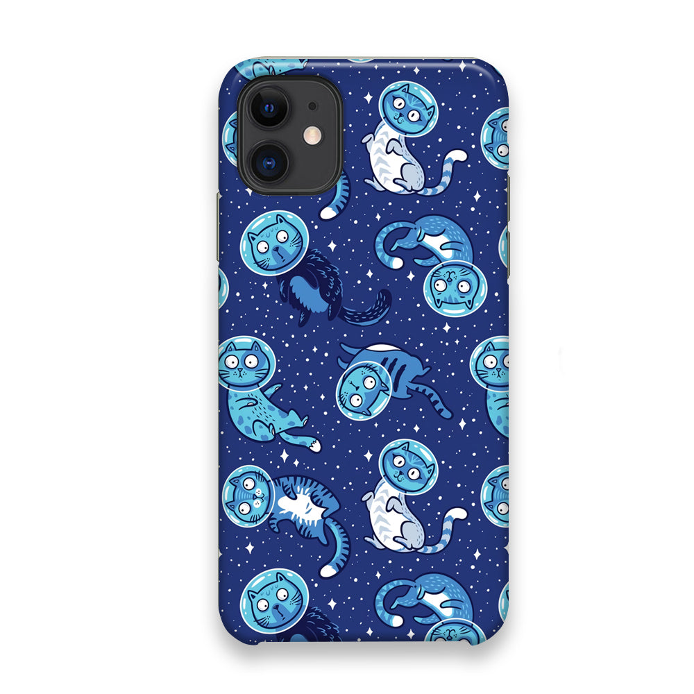 Animal Astronauts Cat in Blue iPhone 11 Case - Octracase