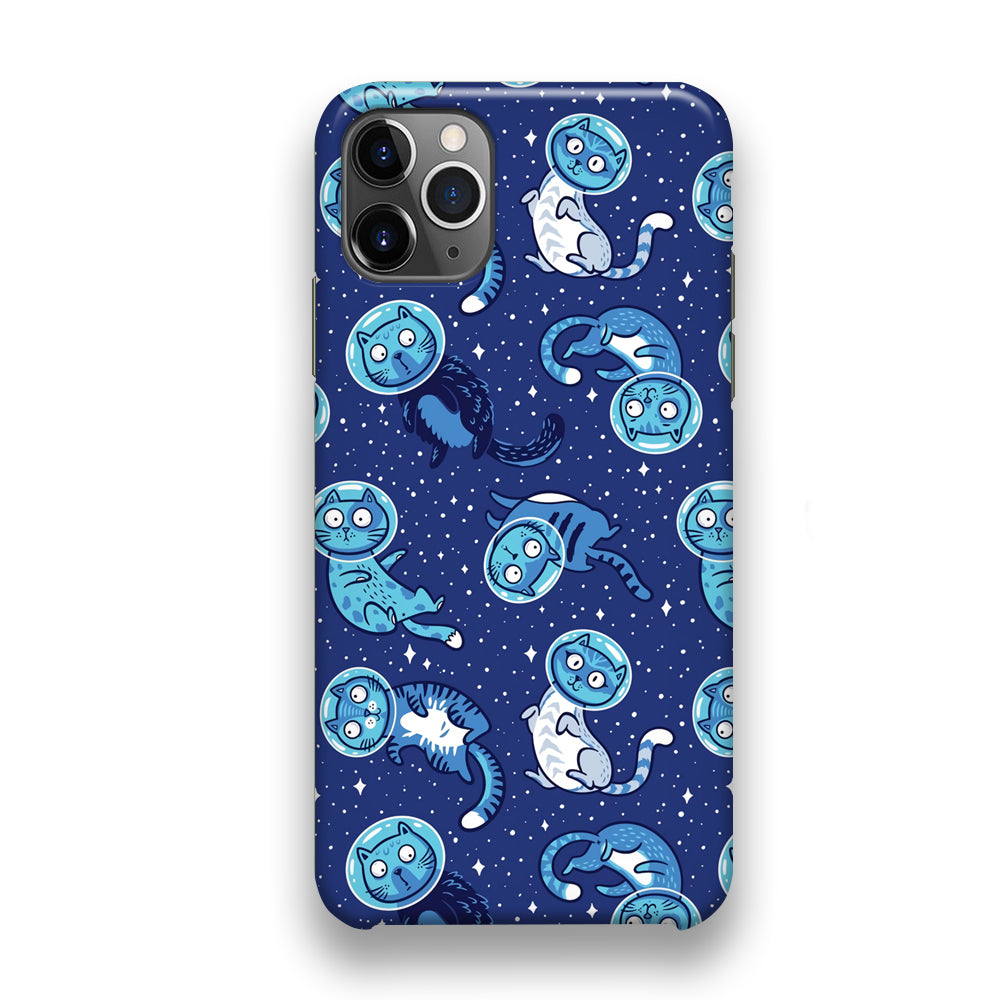 Animal Astronauts Cat in Blue iPhone 11 Pro Case