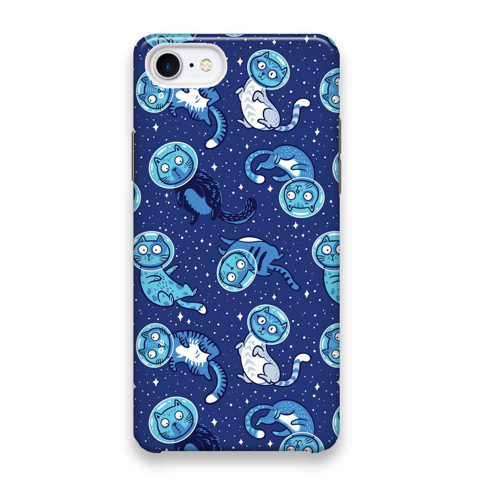 Animal Astronauts Cat in Blue iPhone 7 Case