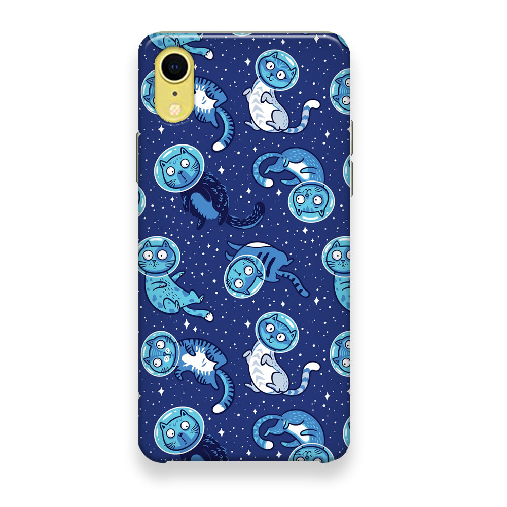 Animal Astronauts Cat in Blue iPhone XR Case