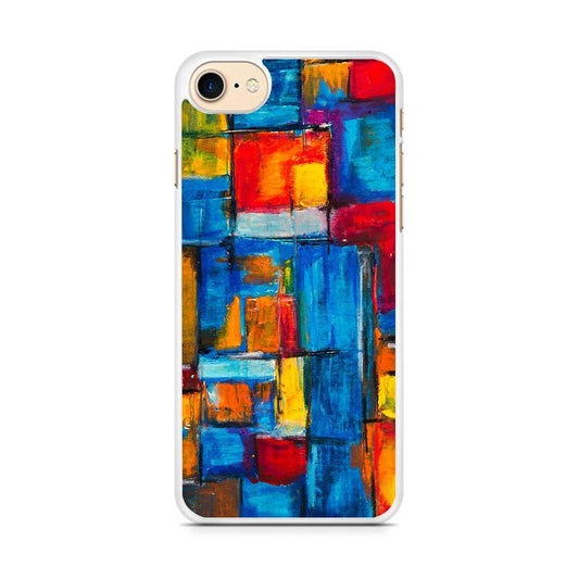 Art Abstract Painting Square Color 001 iPhone 8 Case - Octracase