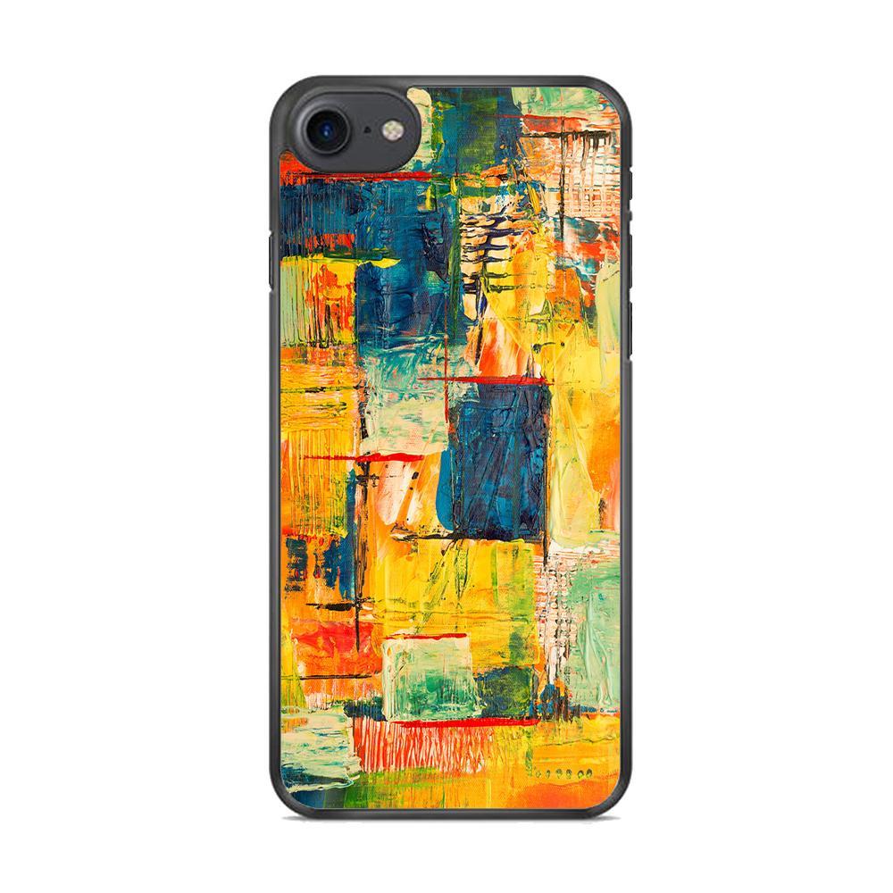 Art Abstract Painting Square Color 002 iPhone 8 Case - Octracase