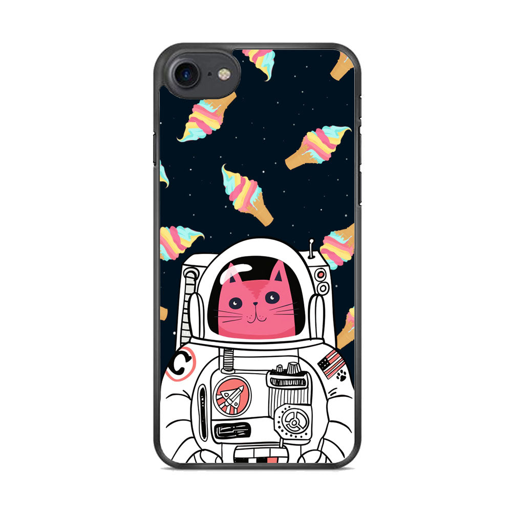 Astro Cat Space Ice Cream iPhone 8 Case