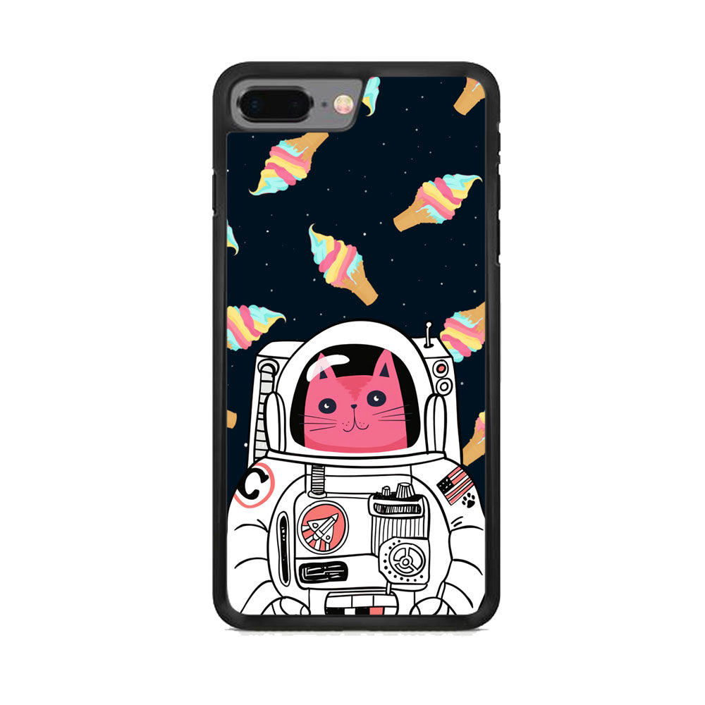 Astro Cat Space Ice Cream iPhone 7 Plus Case