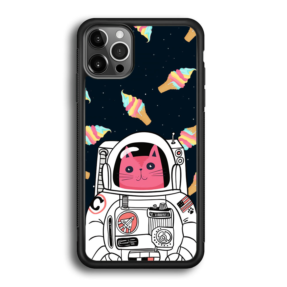 Astro Cat Space Ice Cream iPhone 12 Pro Case - Octracase