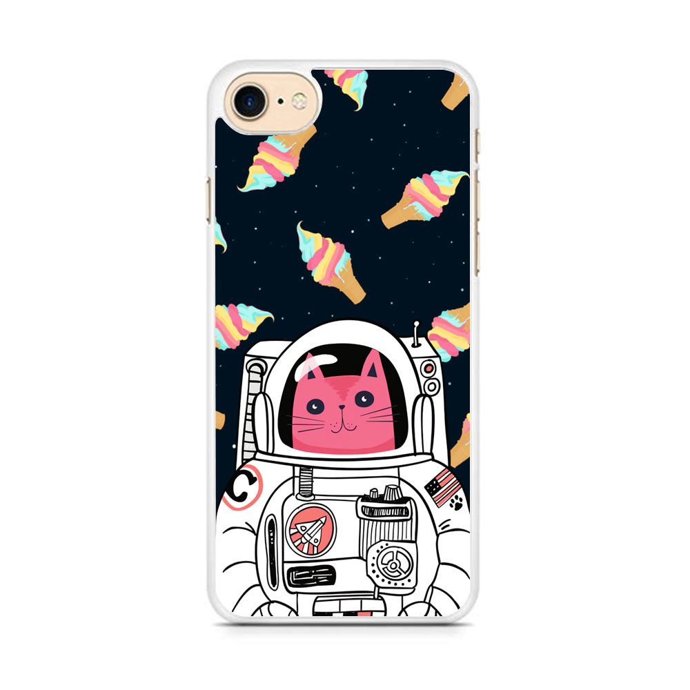 Astro Cat Space Ice Cream iPhone 7 Case