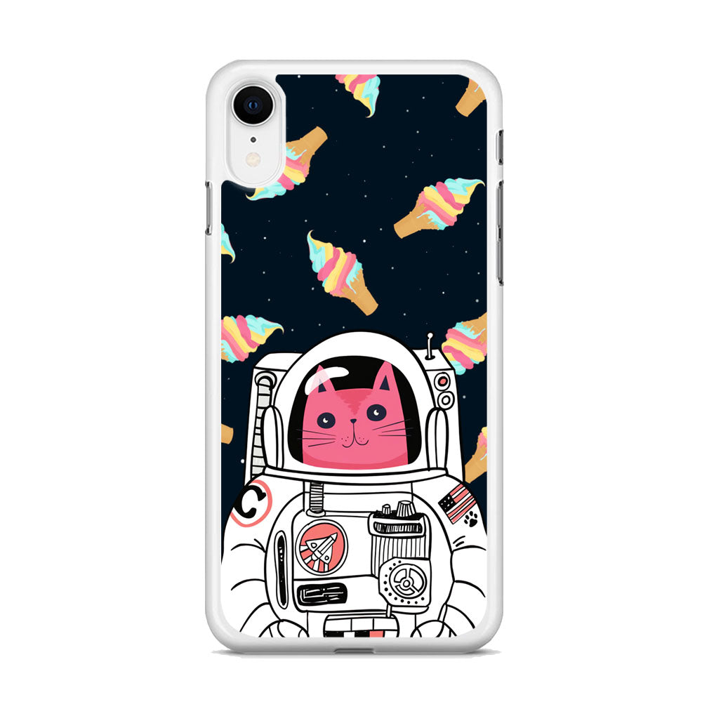 Astro Cat Space Ice Cream iPhone XR Case