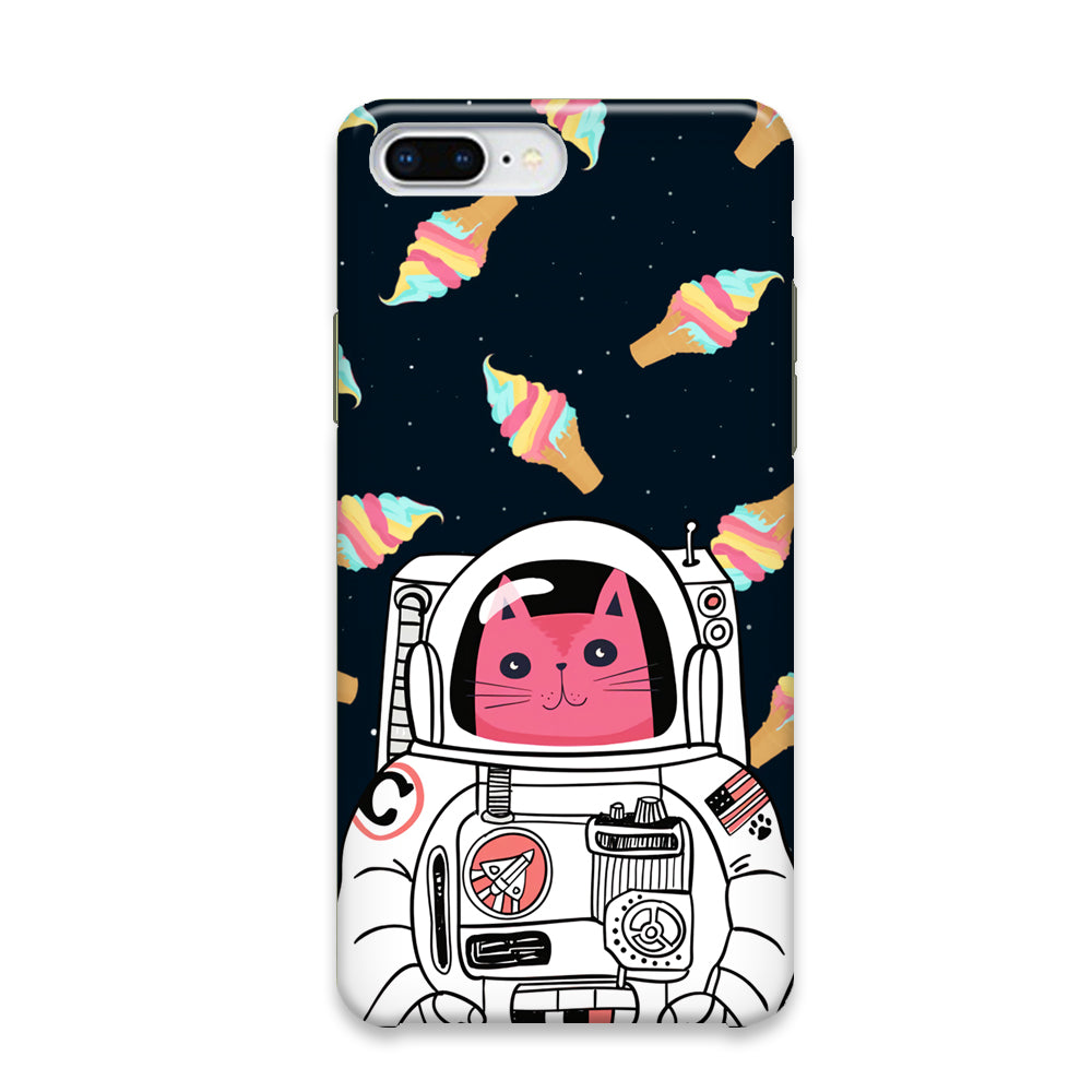 Astro Cat Space Ice Cream iPhone 8 Plus Case