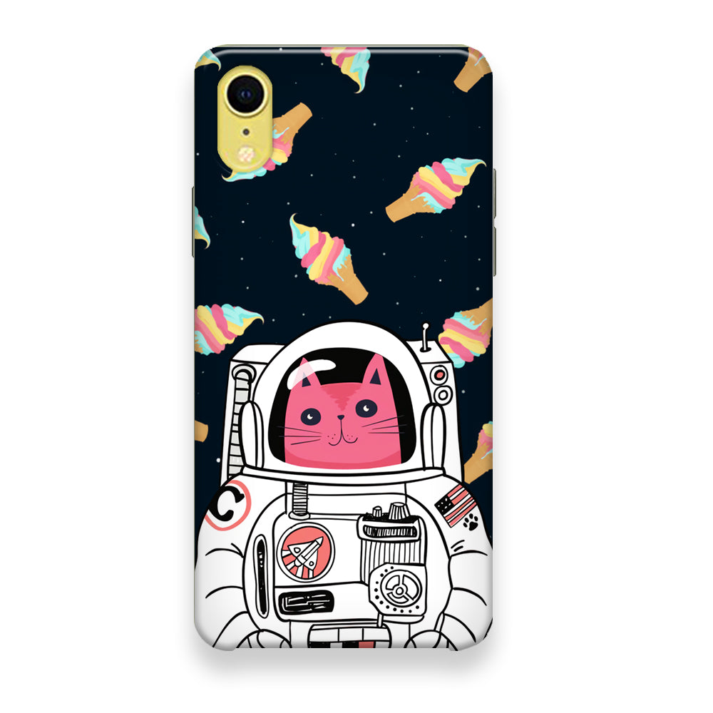 Astro Cat Space Ice Cream iPhone XR Case