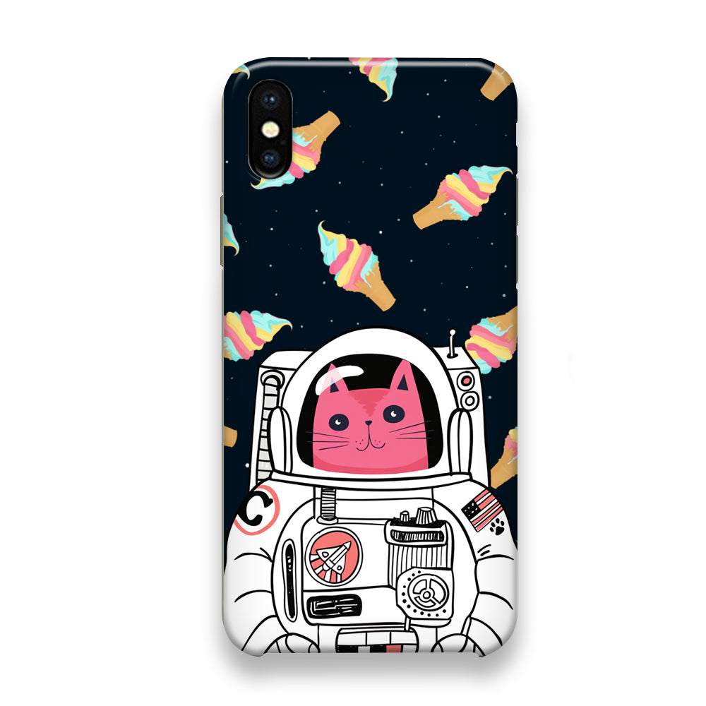 Astro Cat Space Ice Cream iPhone Xs Max Case