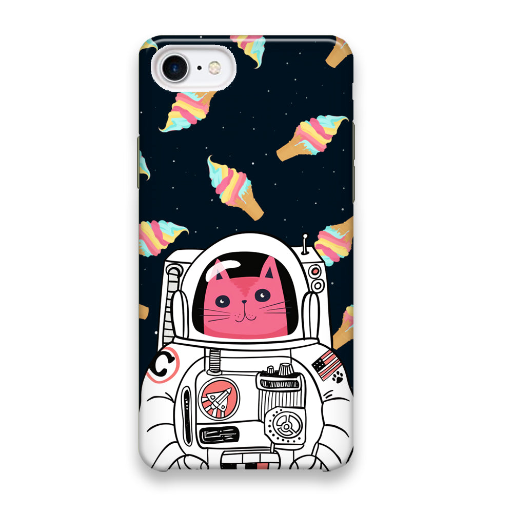 Astro Cat Space Ice Cream iPhone 7 Case