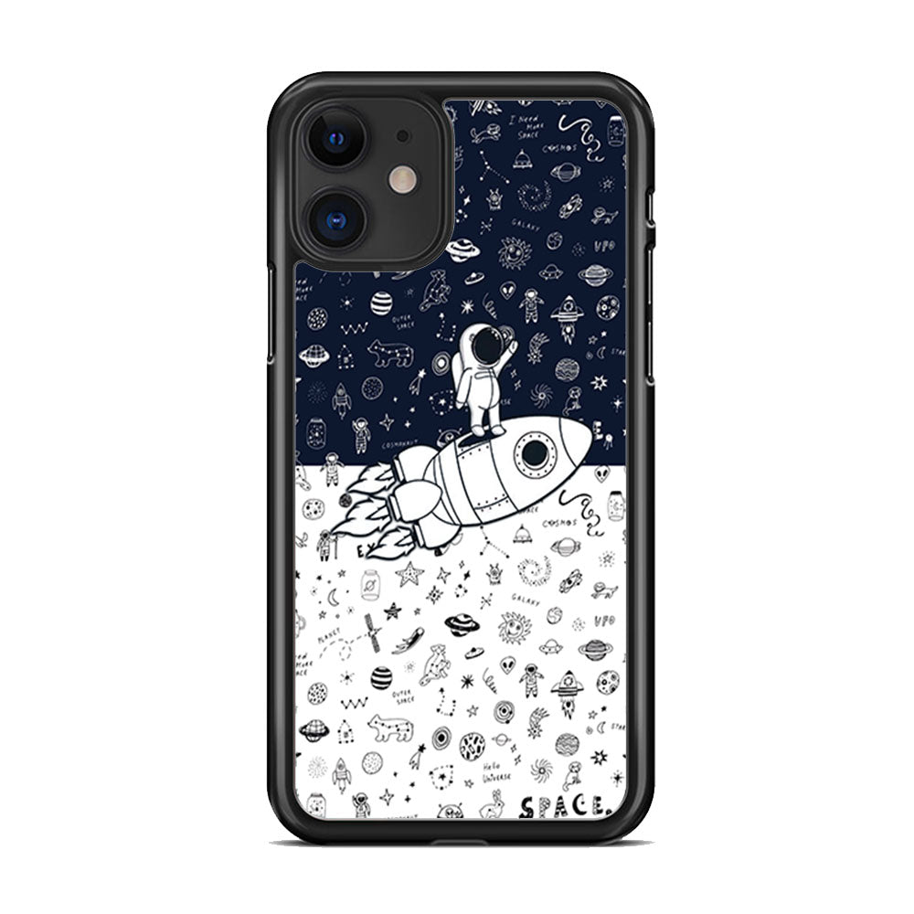 Astronauts Rocket Launcher iPhone 11 Case - Octracase