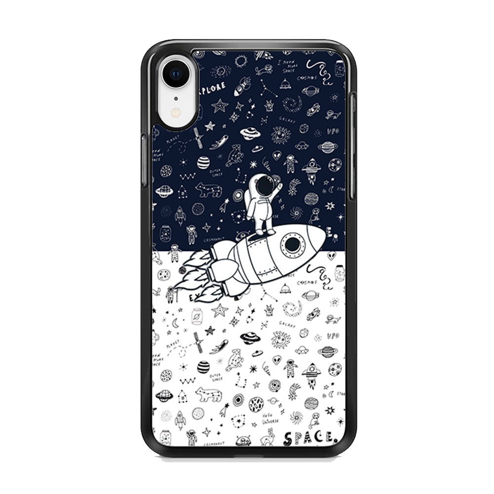 Astronauts Rocket Launcher iPhone XR Case