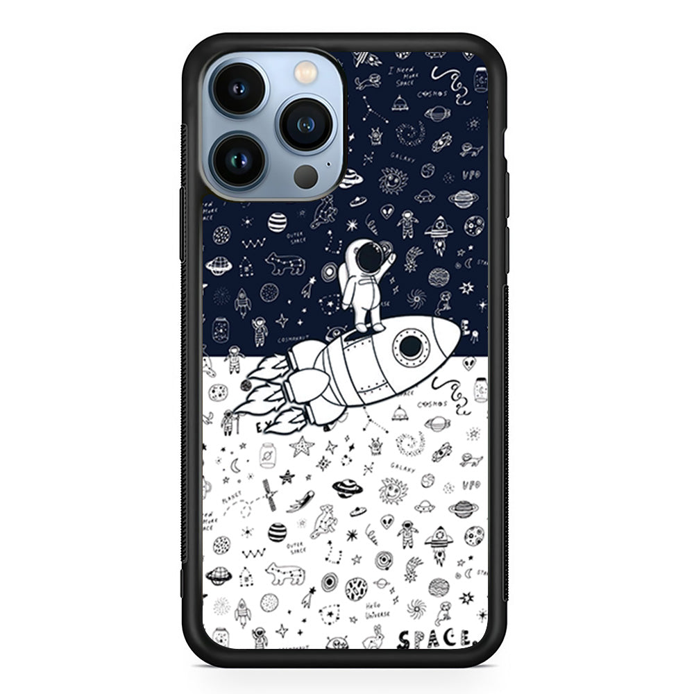 Astronauts Rocket Launcher iPhone 13 Pro Max Case