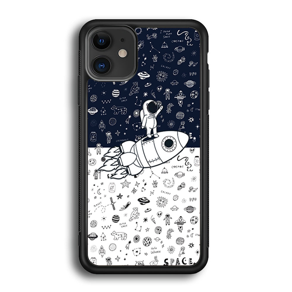 Astronauts Rocket Launcher iPhone 12 Case - Octracase